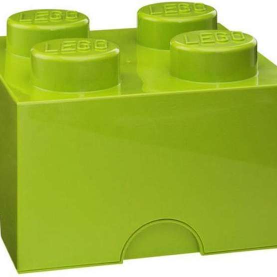 Lego Storage Lego Förvaringskloss 4 Pluttar Lime