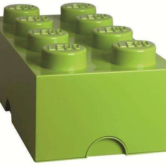 Lego Storage Lego Förvaringskloss 8 Pluttar Lime