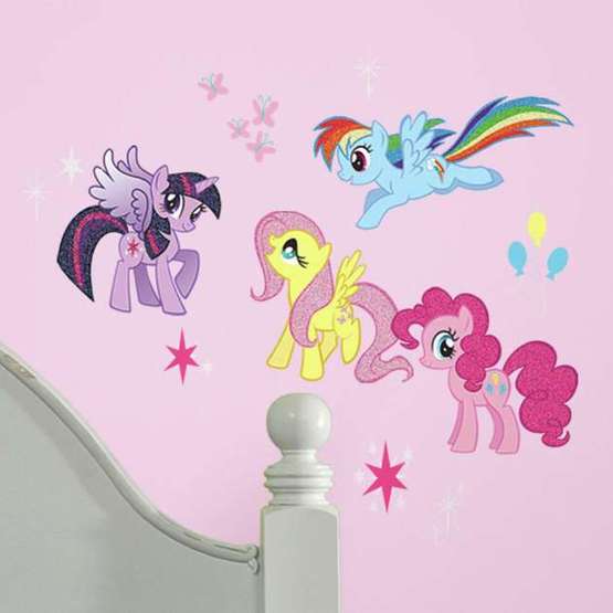 RoomMates Roommates My Little Pony Glitter Wallstickers