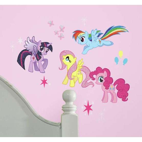 Roommates - My Little Pony Glitter Wallstickers