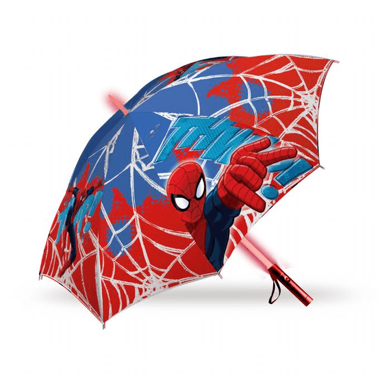 Spiderman – Spiderman Paraply Med Ledljus