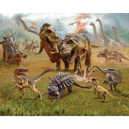 Walltastic - Dinosaurie Landskap Bakgrund