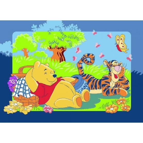 Disney - Barnmatta - Nalle Puh - Picknick - 133 x 95 cm