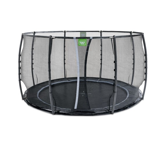 Exit Dynamic Marktrampolin Ø366Cm Med Skyddsnät - Svart