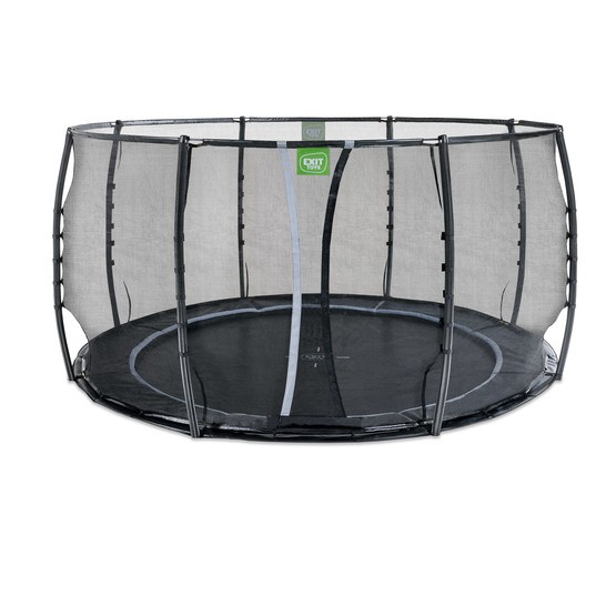 Exit Dynamic Marktrampolin Ø427Cm Med Skyddsnät - Svart