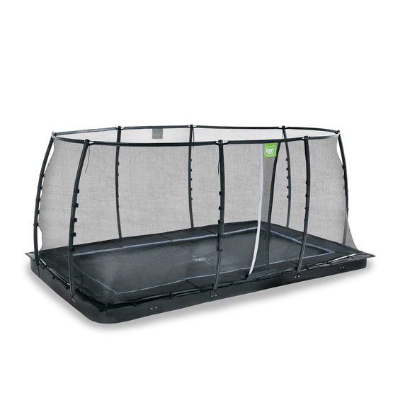 Exit Dynamic Marktrampolin 275X458Cm Med Skyddsnät - Svart