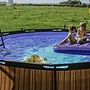 Exit Svart Leather Pool Ø427X122Cm Med Sandfilterpump - Svart