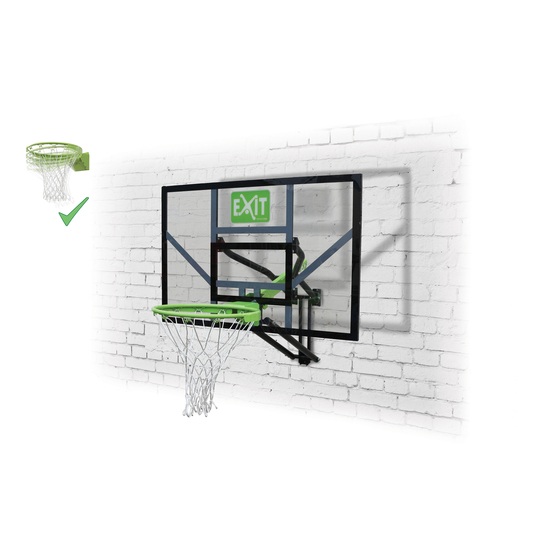 Exit Galaxy Basketkorg Väggmonterad Med Dunkring – Grön/Svart