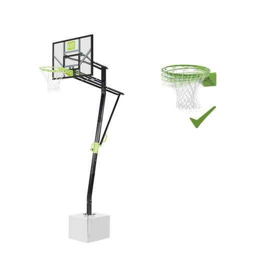 Exit Basketkorg Installera I Marken Galaxy Med Dunkring – Grön/Svart
