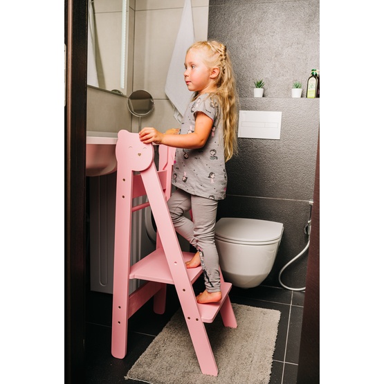 Family SCL Kökspall - Hjälpa Till Pall - Liten - Rosa