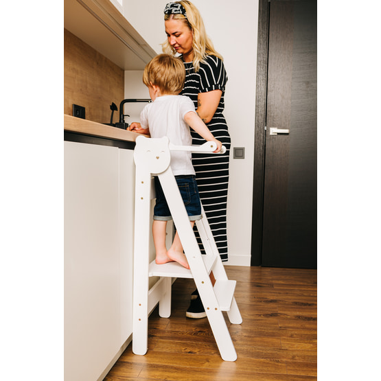 Family SCL Kökspall - Hjälpa Till Pall - Liten - Vit