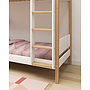 Flexa - Våningssäng Hög 90x200 Cm Med Ekben - Vit