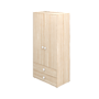 Flexa - Garderob Två Dörrar Med 2 Lådor - Ek