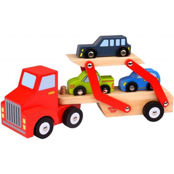 Tooky Toy - Lastbil Leksak Biltransport I Trä Tooky Toy