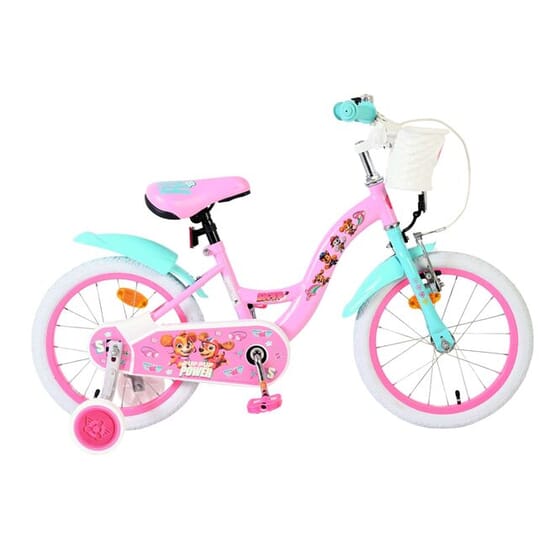 Paw Patrol Barncykel 16 tum - Stödhjul (Röd/Blå)
