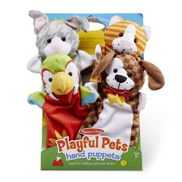 Melissa & Doug Handdockor lekfulla husdjur