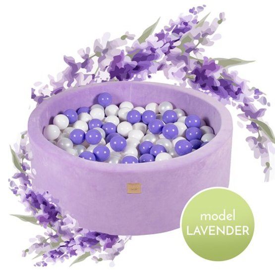 Meow Baby – Bollhav Lavendel Med 250 bollar – Lila – 30 Cm