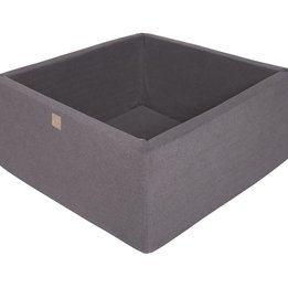 Meow Baby - Bollhav - Dark Grey Square - 110x110x40 Cm
