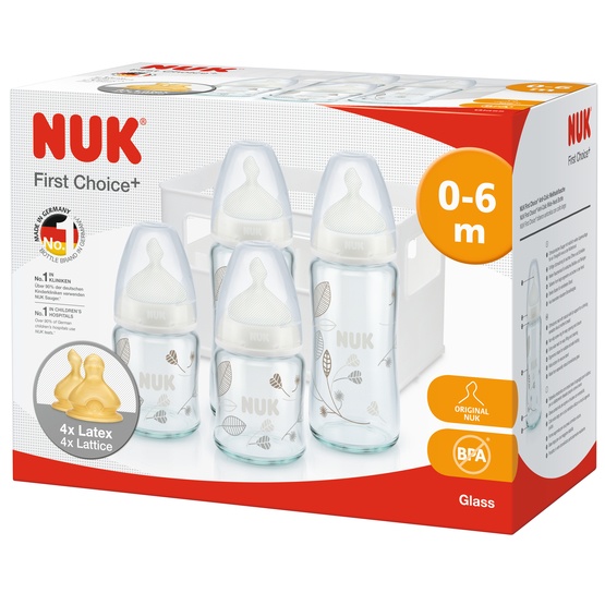 NUK FC+ Glasflaskor Startset Latex