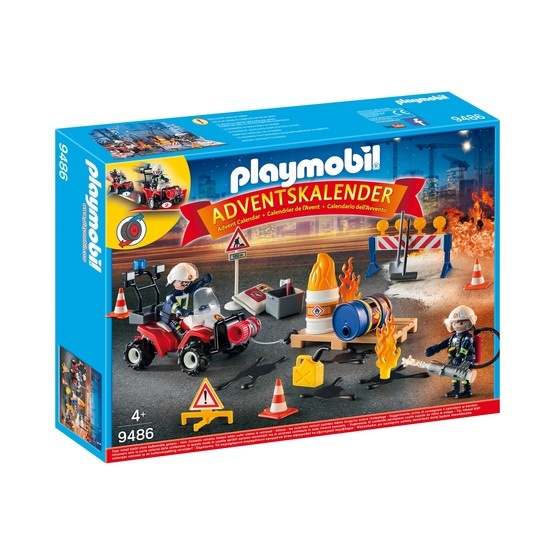 Playmobil, City Action - Adventskalender ”Brandräddningsaktion på byggarbetsplatsen”