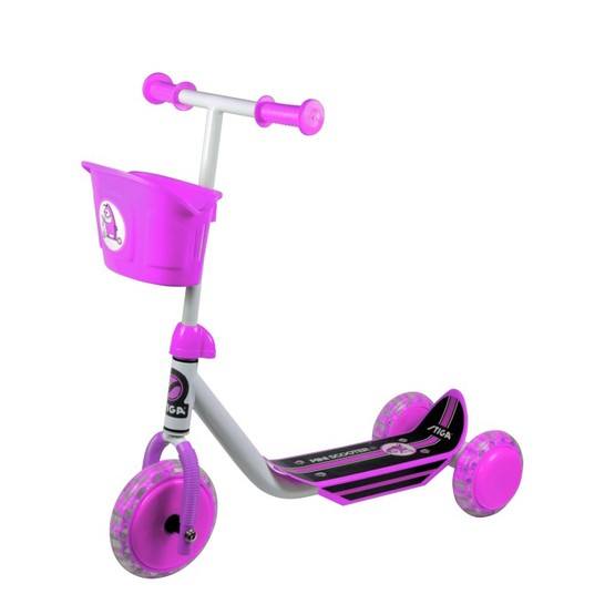 STIGA, Sparkcykel med tre hjul, rosa