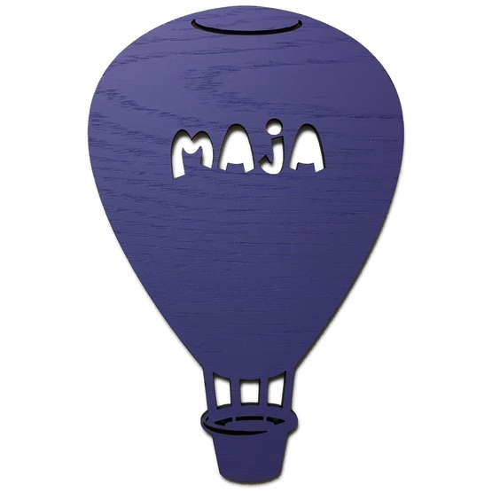 Pyssl Väggdekoration Figurskylt Luftballong Ljusblå