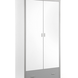 Garderob - Bonny 2 Dörrar - Silver