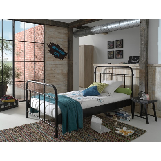 Vipack Säng – New York – 120×200 Cm – Svart