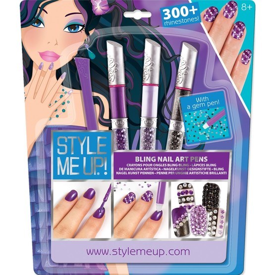 Style Me Up, Nagelpennor bling Lila