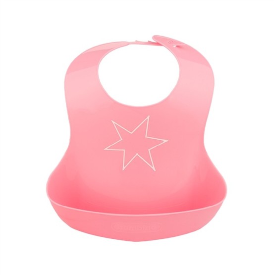 Bambino, Haklapp plast Rosa