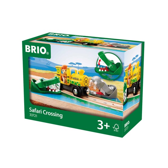 BRIO, Rail & Road 33721 Safarikorsning med Tåg och Figur