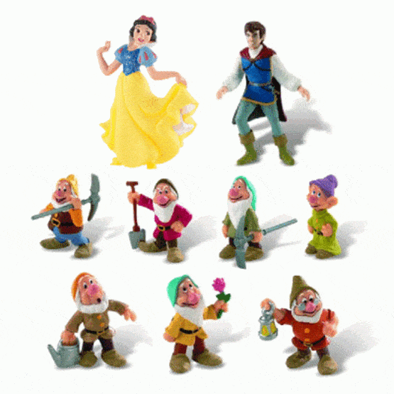 Disney Princess, Snötvit Deluxe Set 9-Pack