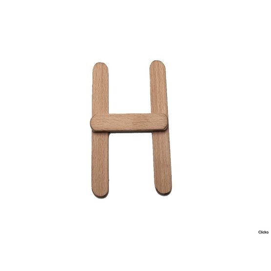 Clicko – H- bygg din bokstav med magnetisk byggsats