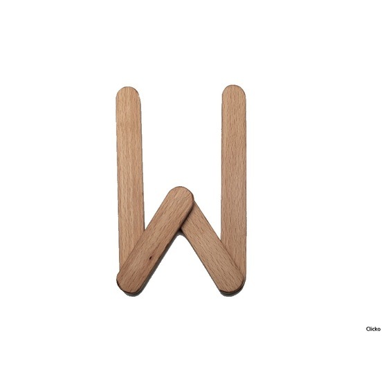 Clicko – W- bygg din bokstav med magnetisk byggsats