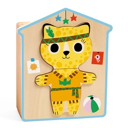 Djeco - Wooden Puzzle - Dressup-Mix