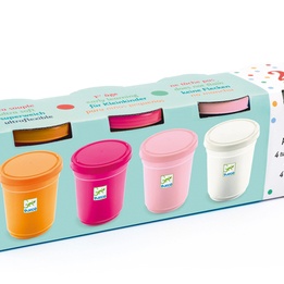 Djeco - 4 Tubs Of Play Dough - Sweet