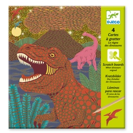 Djeco - Scratch Card - When Dinos Reigned