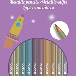 Djeco DJ09753 8 Metallic Pencils Novelty 