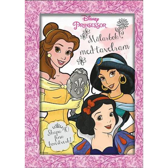 Disney Princess, Målarbok med tavelram