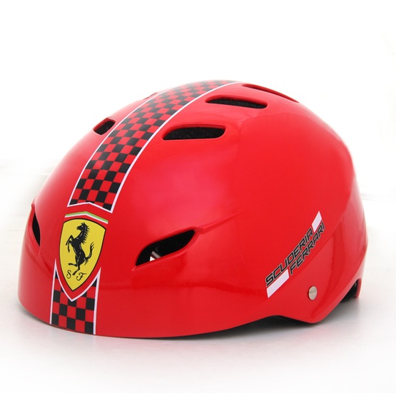Ferrari, Skatehjälm justerbar large, röd