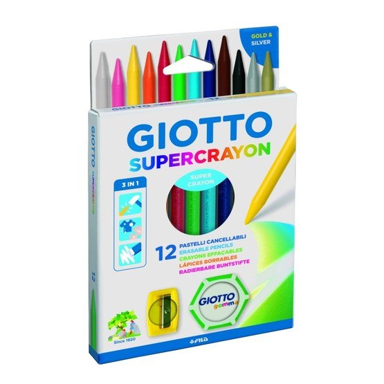 Giotto, Plastvaxkritor 12-pack