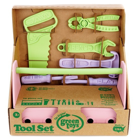 Green Toys, Verktygslåda Rosa 15 delar