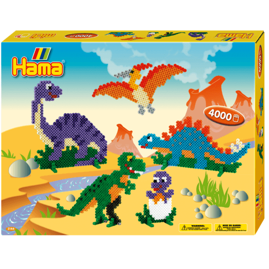Hama, Midi Gift Box 4000 st - Dinosaurier