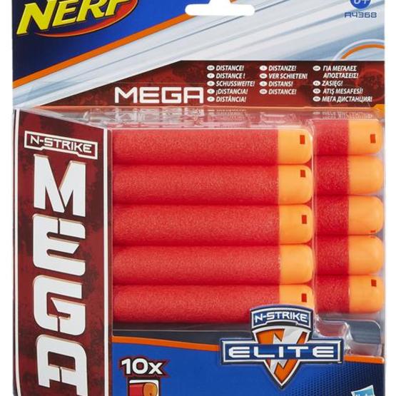 Nerf, N-Strike Elite Mega Dart Refill, 10-pack