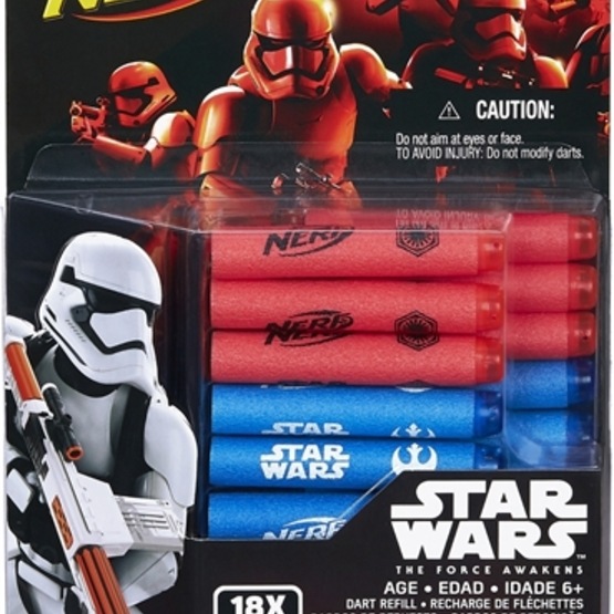 Star Wars Nerf Ricarica Dardi Glow-in-the-Dark - 14 Freccette In Schiuma Elite Per Blasters Glowstrike