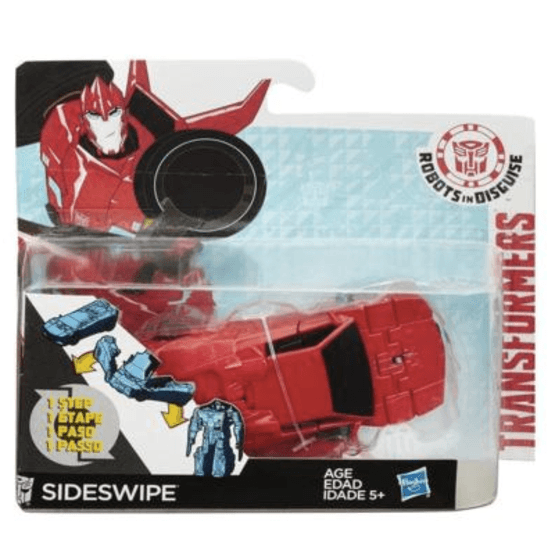 Transformers, Robots in Disguise - One Step Changer Sideswipe röd