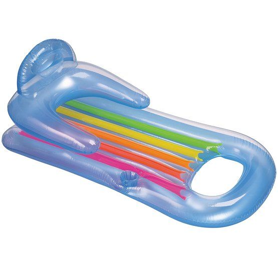 Intex, Luftmadrass King Kool Stol Blå 160x85 cm