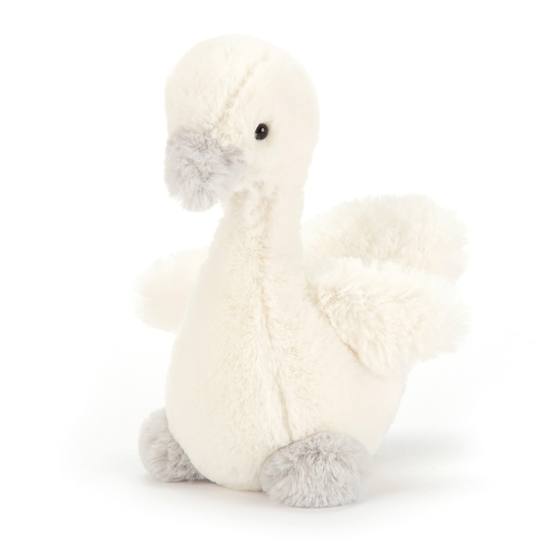 Jellycat Syllabub Grey Swan Rattle