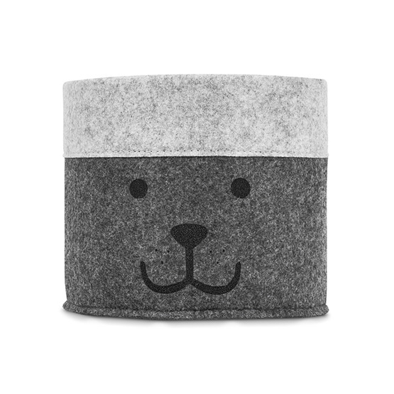 Jollein, Förvaringskorg - felt björn grå