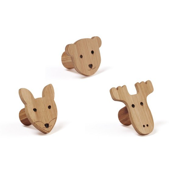 Kids Concept, Kid's Bamboo - Krokar 3 st